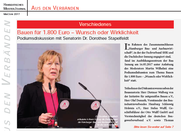                          <p>Hanseatisches MeisterJournal Ausgabe 372017, Seite 6</p>                        